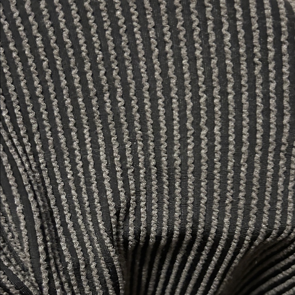Black and Gray Striped Open Cardigan - Picture 2 of 3